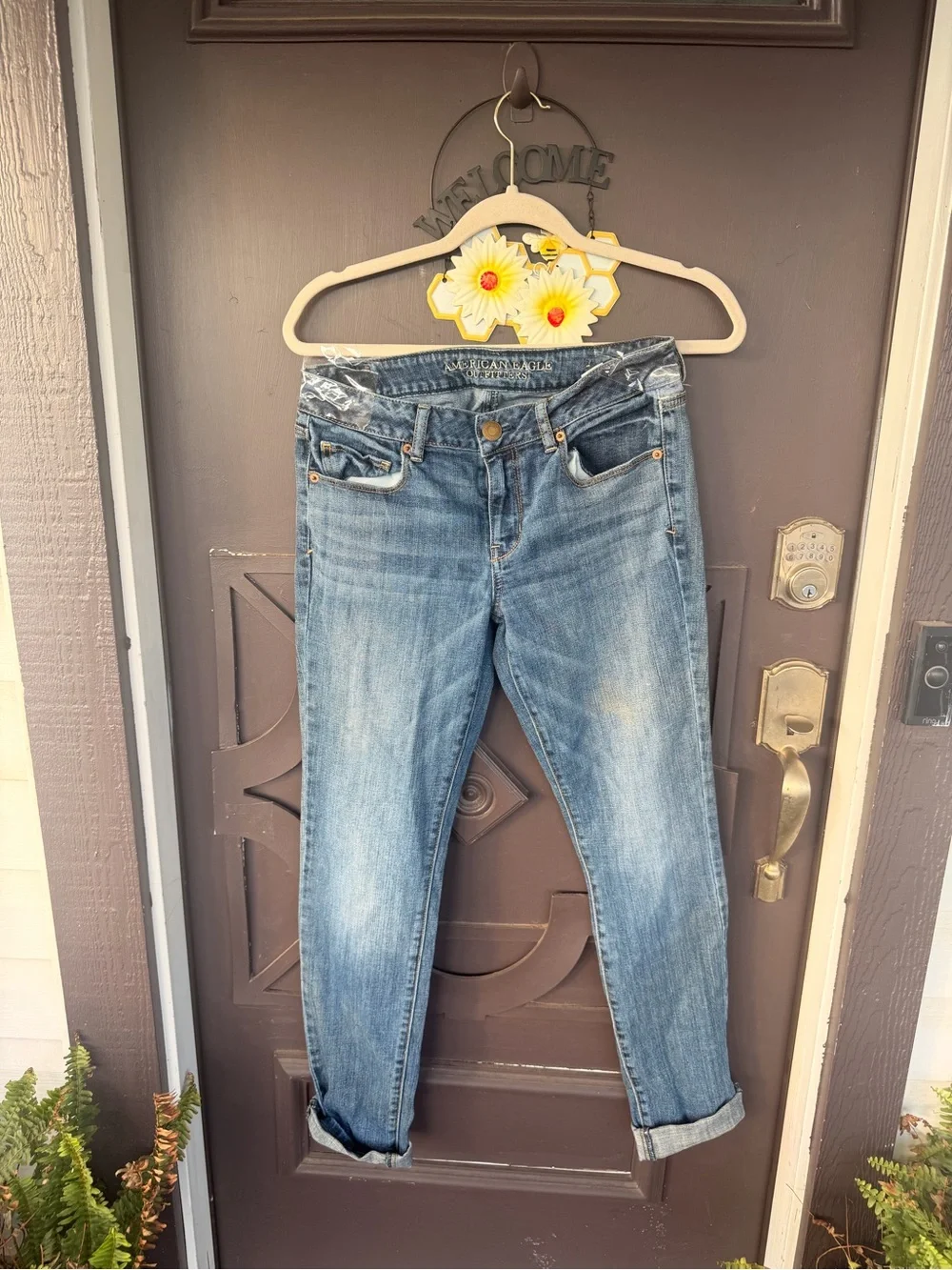 American Eagle Outfitters Light Blue Boyfriend Jeans